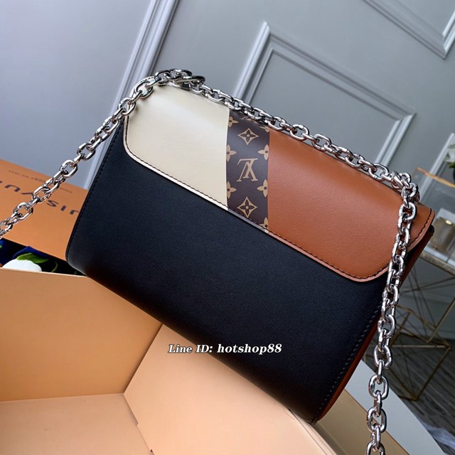 路易威登LV女包 專櫃新款 LV拼色鏈條單肩斜挎女包 Graphic Tape系列 50280 xxlv1124